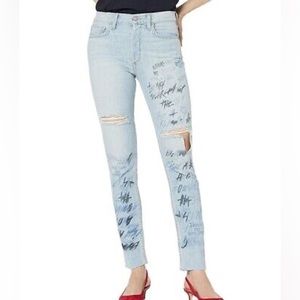NWT SIWY Handwriting Skinny Jeans